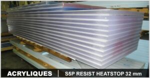 PLEXIGLAS  S5P RESIST HEATSTOP 32mm largeur 1230 mm