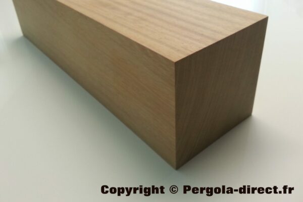 Poteau en IROKO massif section 140 x 140 mm