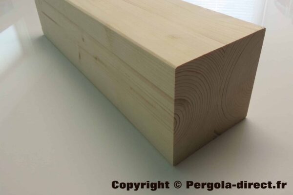 Poteau en BOIS DE FINLANDE massif section 140 x 140 mm