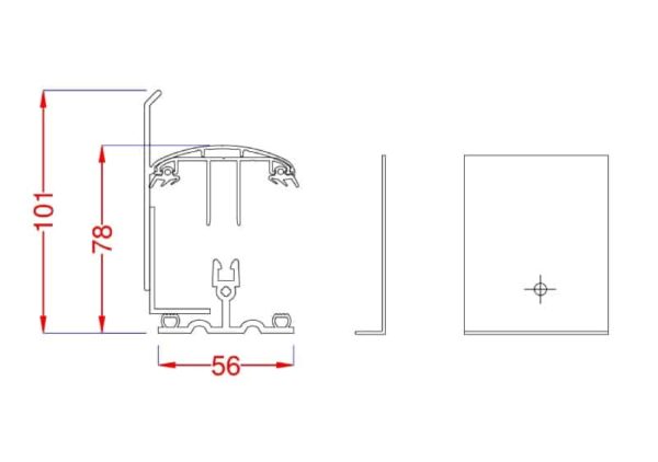 LAQUAGE SPECIAL KIT RIVE CAPOTS A VISSER en aluminium laqué pour plaques de 16 - 32 - 55 mm  d’épaisseur
