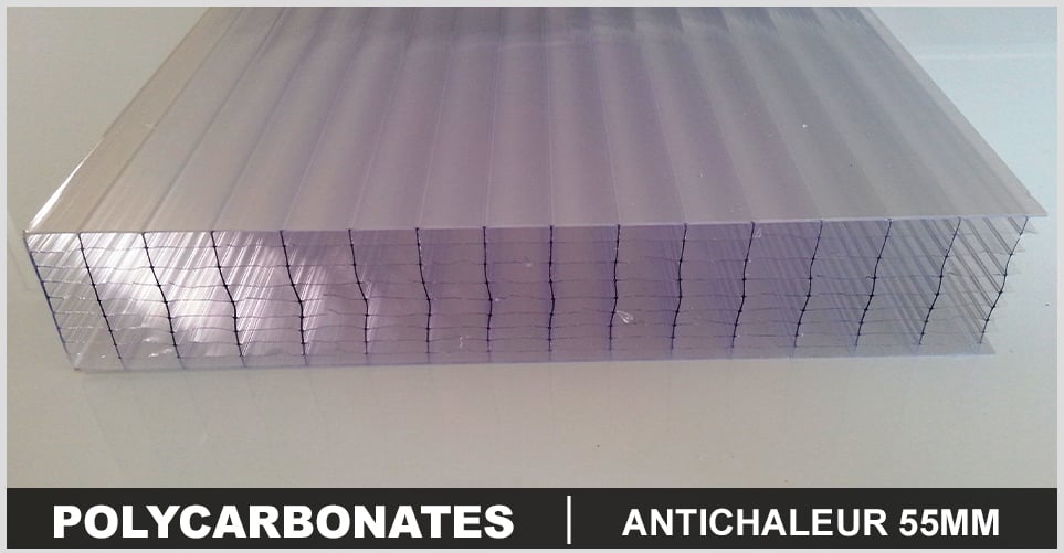 Polycarbonate 55mm ANTICHALEUR - Pergola Direct - Kits et accessoires pour  pergolas, carports, vérandas