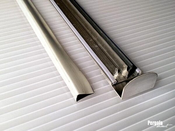 KIT de JONCTION  INTERMÉDIAIRE en aluminium brut pour plaques de 16 mm d’épaisseur